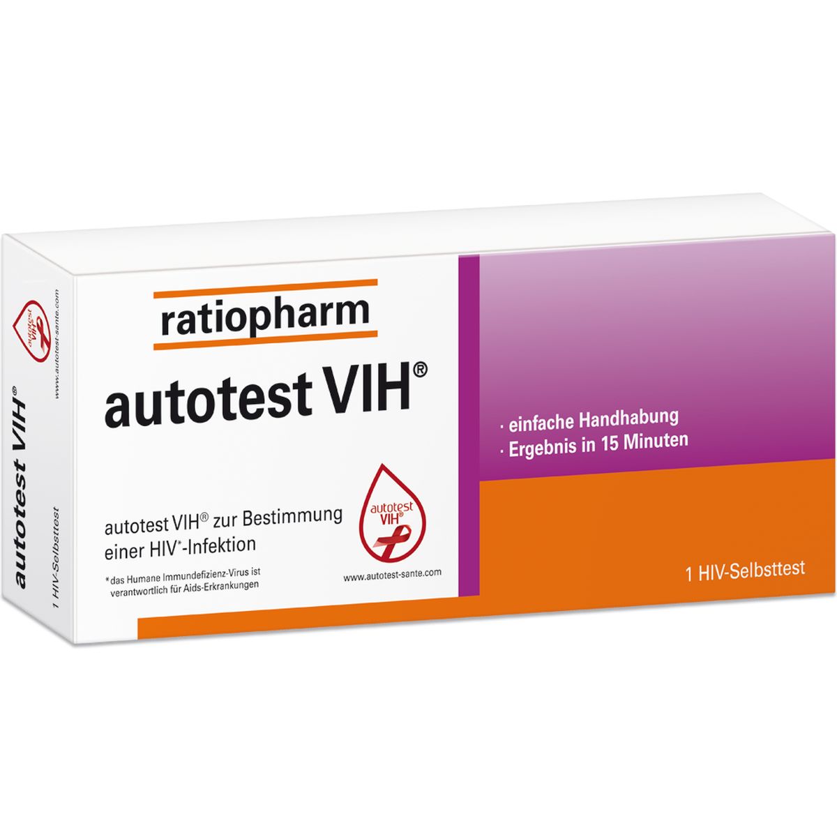 AUTOTEST VIH HIV-Selbsttest ratiopharm