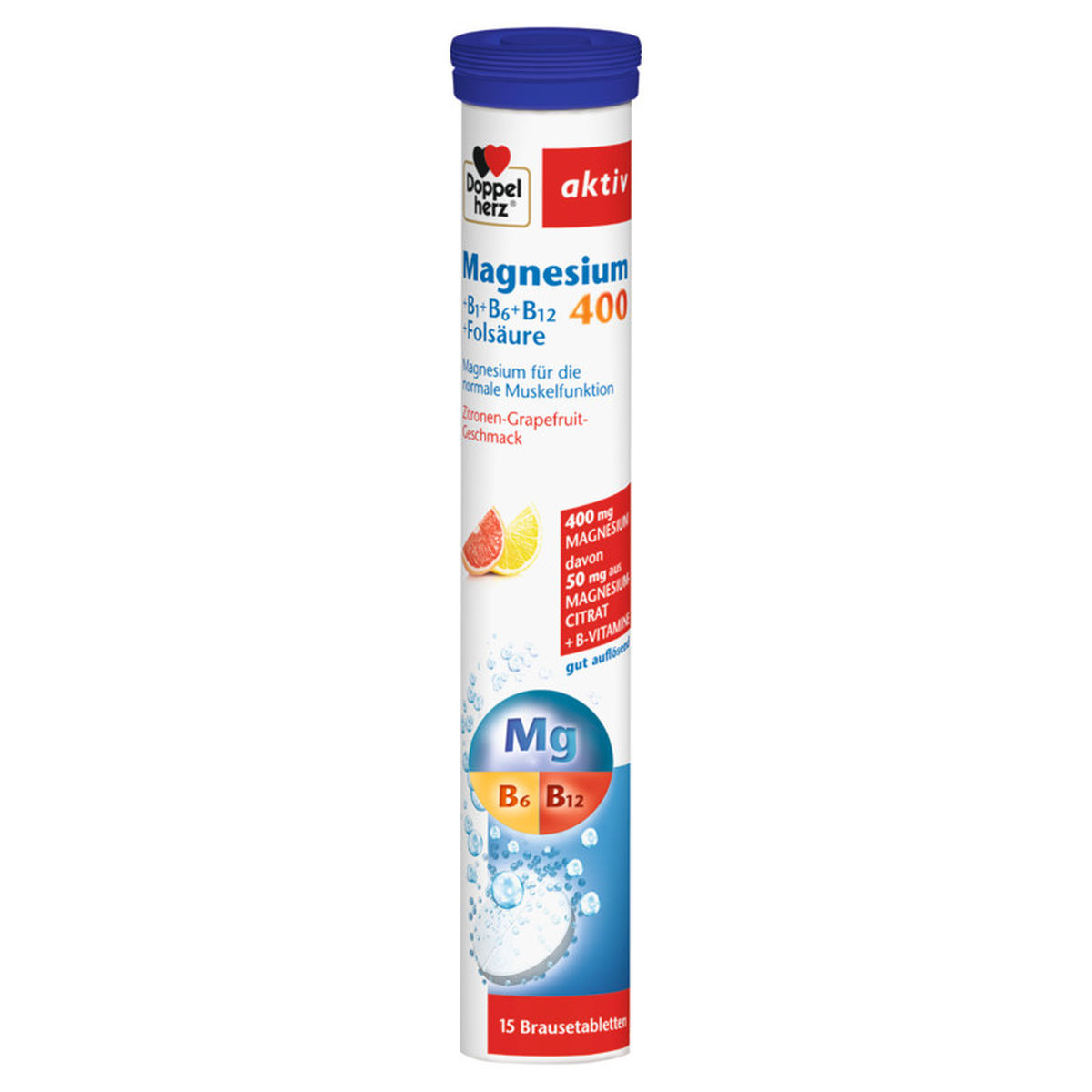 DOPPELHERZ Magnesium 400+B1+B6+B12+Folsure BTA