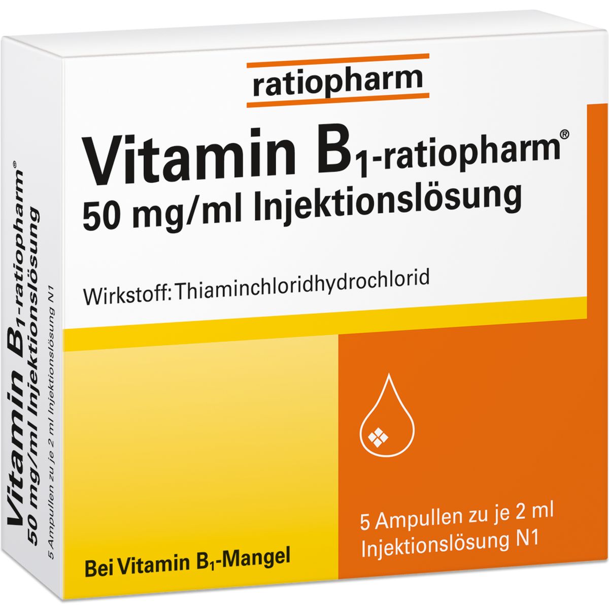 VITAMIN B1-RATIOPHARM 50 mg/ml Inj.Lsg.Ampullen