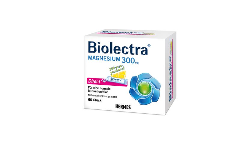 BIOLECTRA Magnesium 300 mg Direct Zitrone Sticks