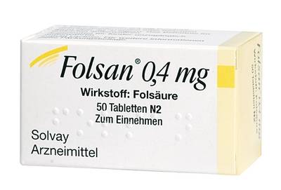 FOLSAN 0,4 mg Tabletten