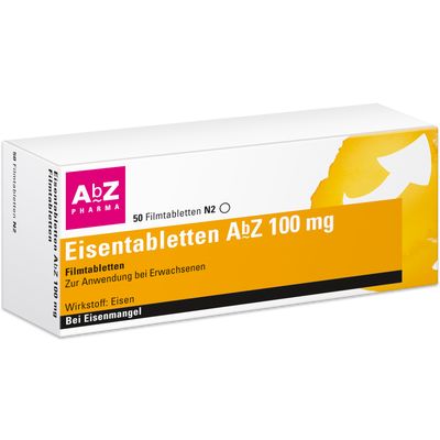 EISENTABLETTEN AbZ 100 mg Filmtabletten